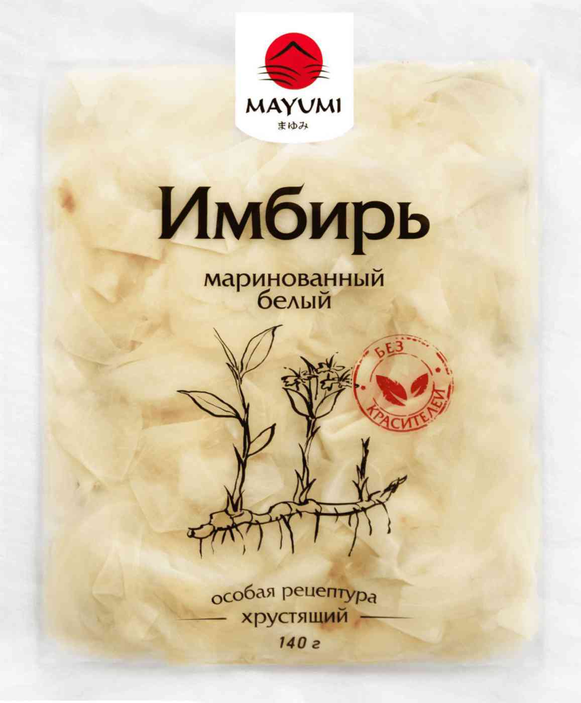 Имбирь Mayumi маринованный белый