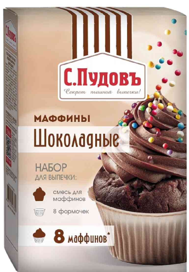 Готовая смесь С. Пудовъ Маффины шоколадные
