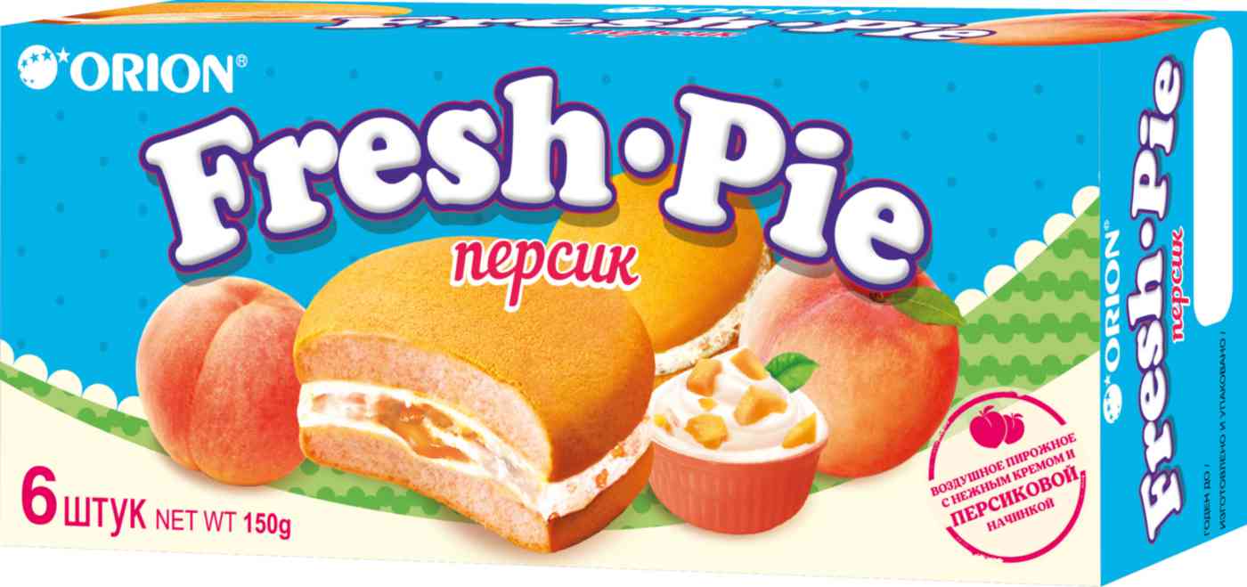Пирожное Orion Fresh-Pie персик