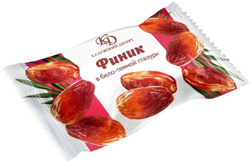 Конфеты Калужский десерт Финик в бело-темной глазури