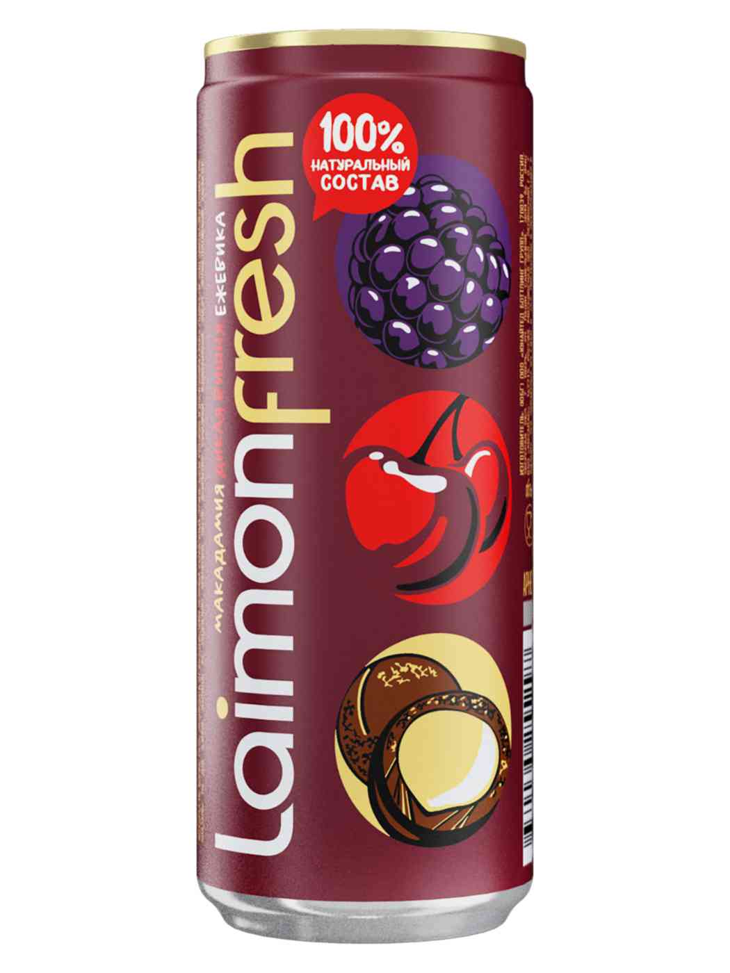 Напиток Laimon Fresh вишня-ежевика-макадамия