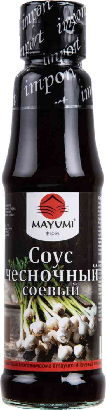 Соус Mayumi соевый чесночный