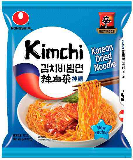 Лапша быстрого приготовления Nongshim с обжаренной Кимчи