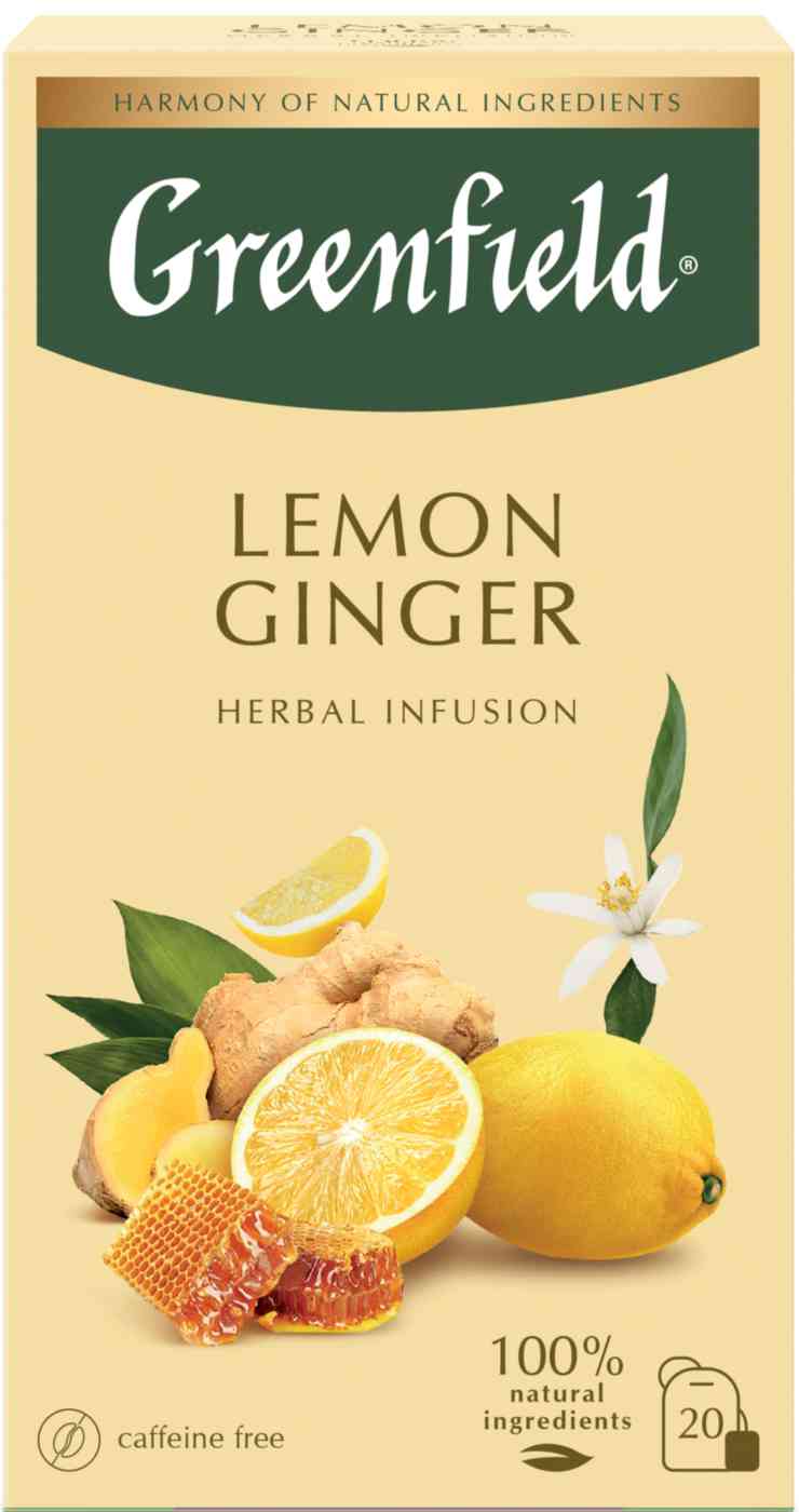 Чайный напиток Greenfield Lemon Ginger