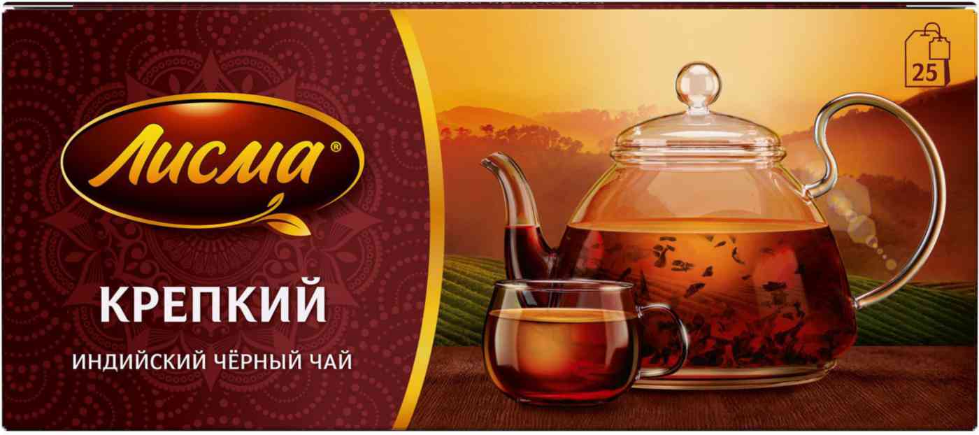 Чай чёрный Лисма индийский крепкий