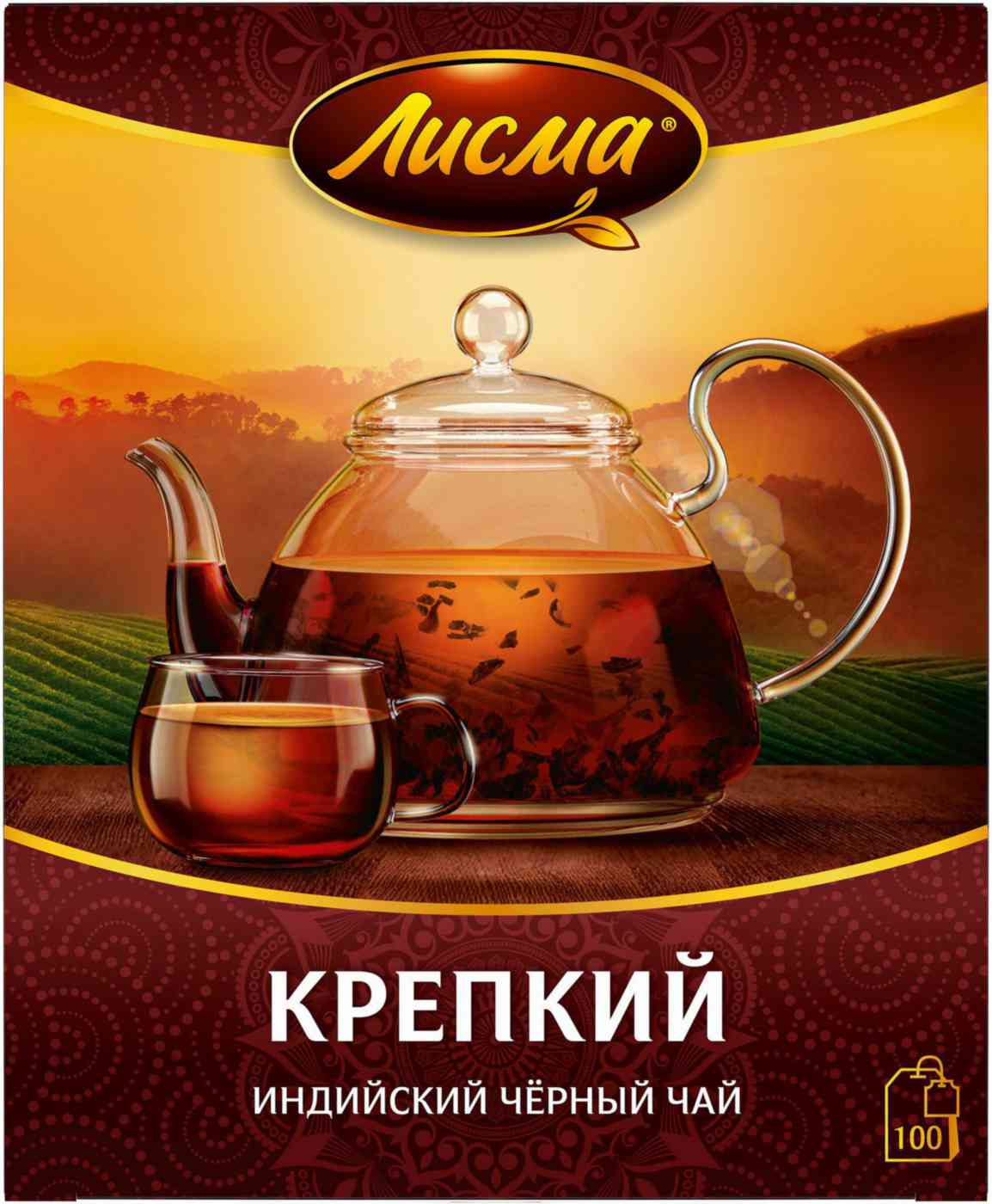 Чай чёрный Лисма индийский крепкий