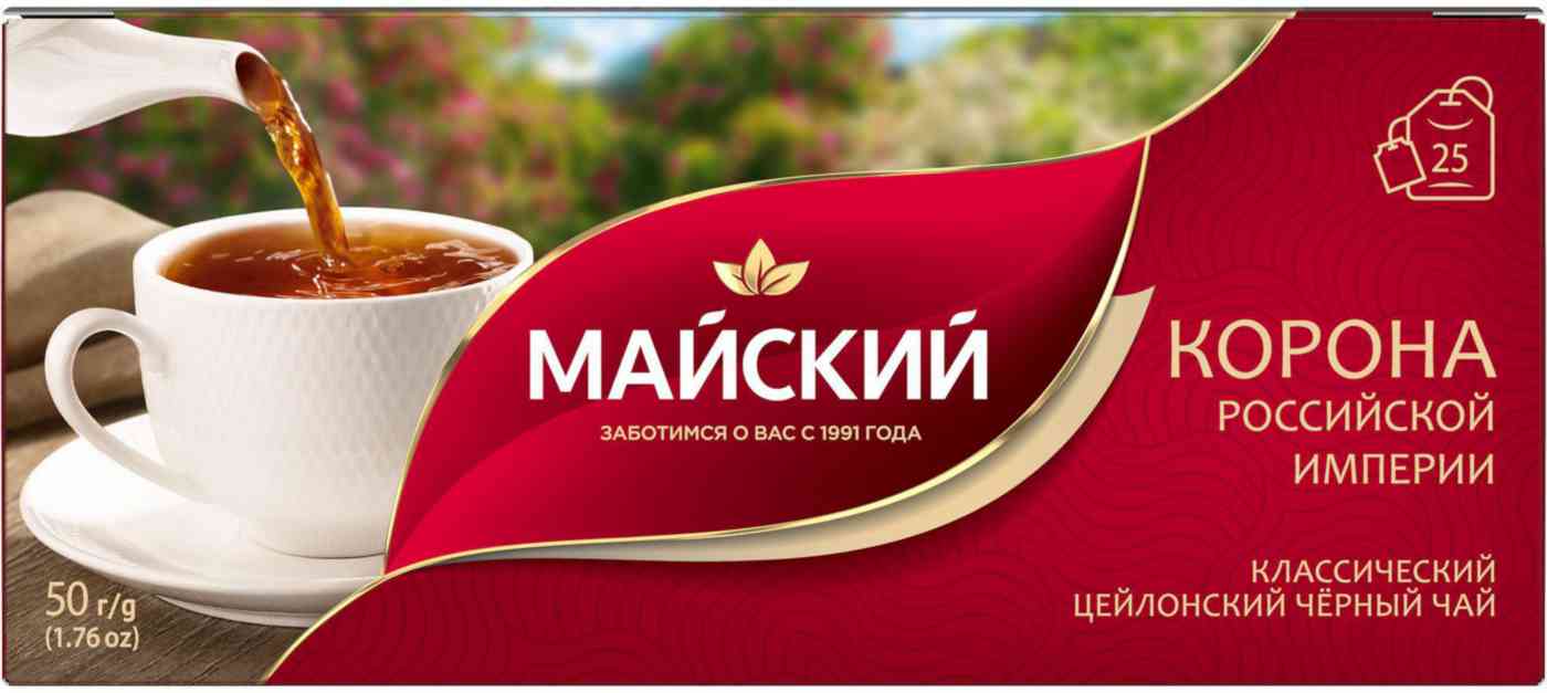 Чай чёрный Майский Корона Российской Империи