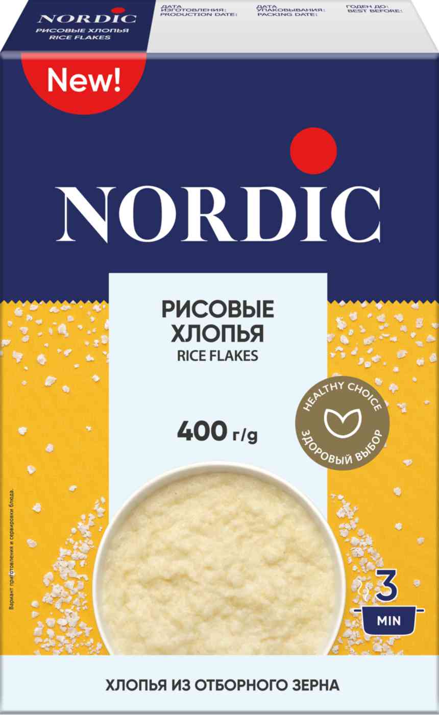 Хлопья рисовые Nordic