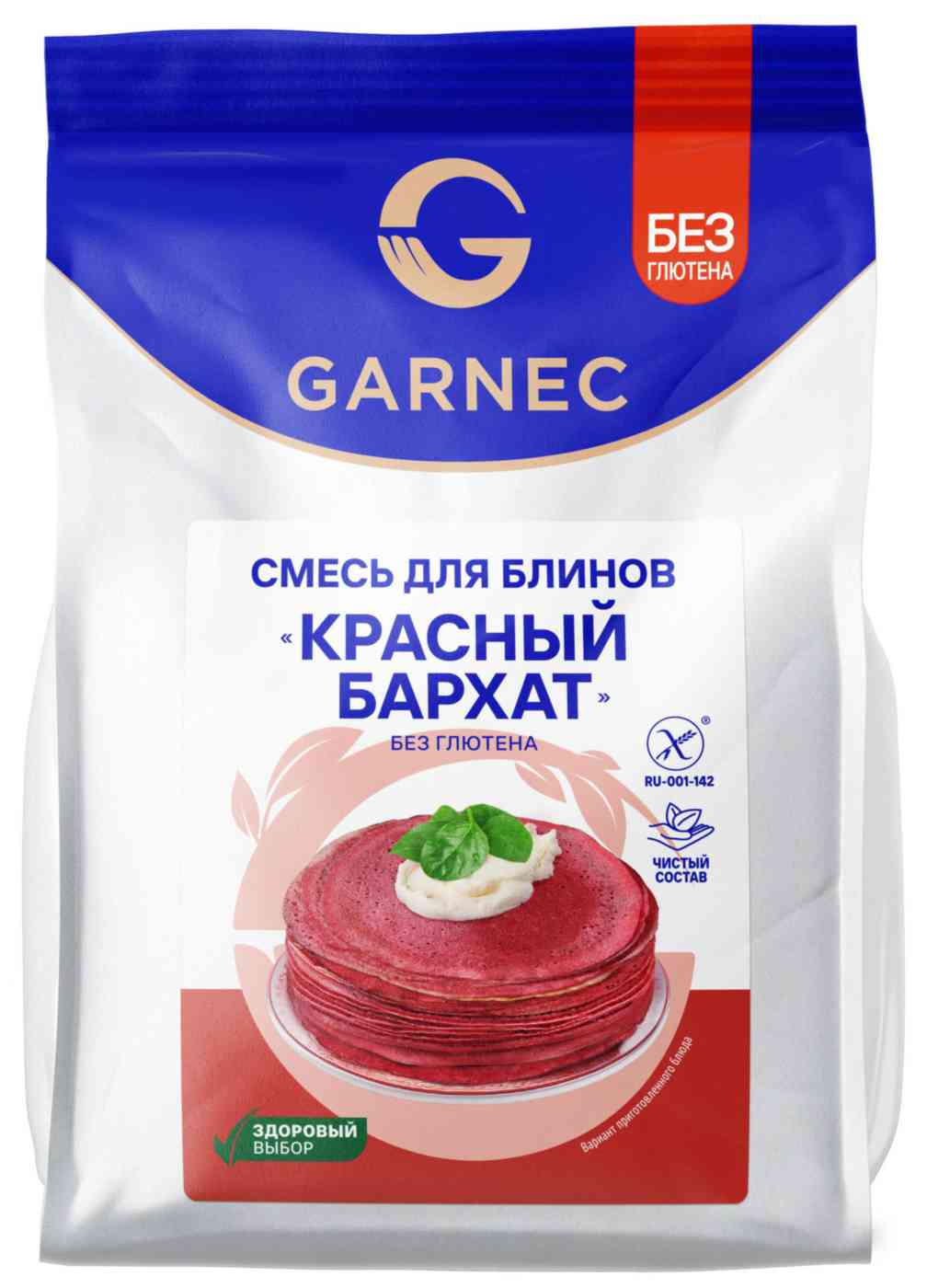 Смесь для блинов Красный бархат Garnec без глютена