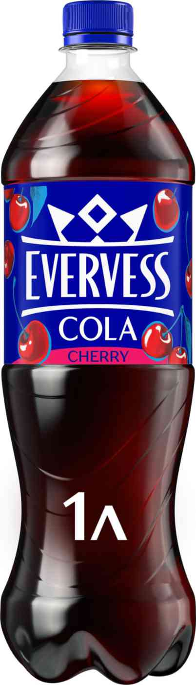 Напиток газированный Evervess Cola Cherry кола со вкусом вишни