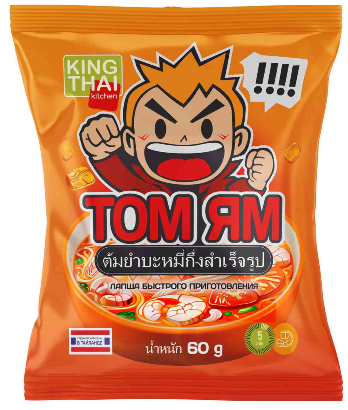 Лапша King Thai Сливочный Том Ям
