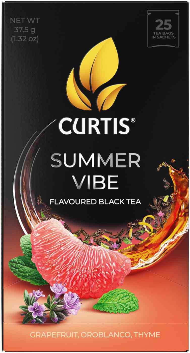 Чай черный Curtis Summer vibe с чабрецом-мятой-ароматом цитрусовых