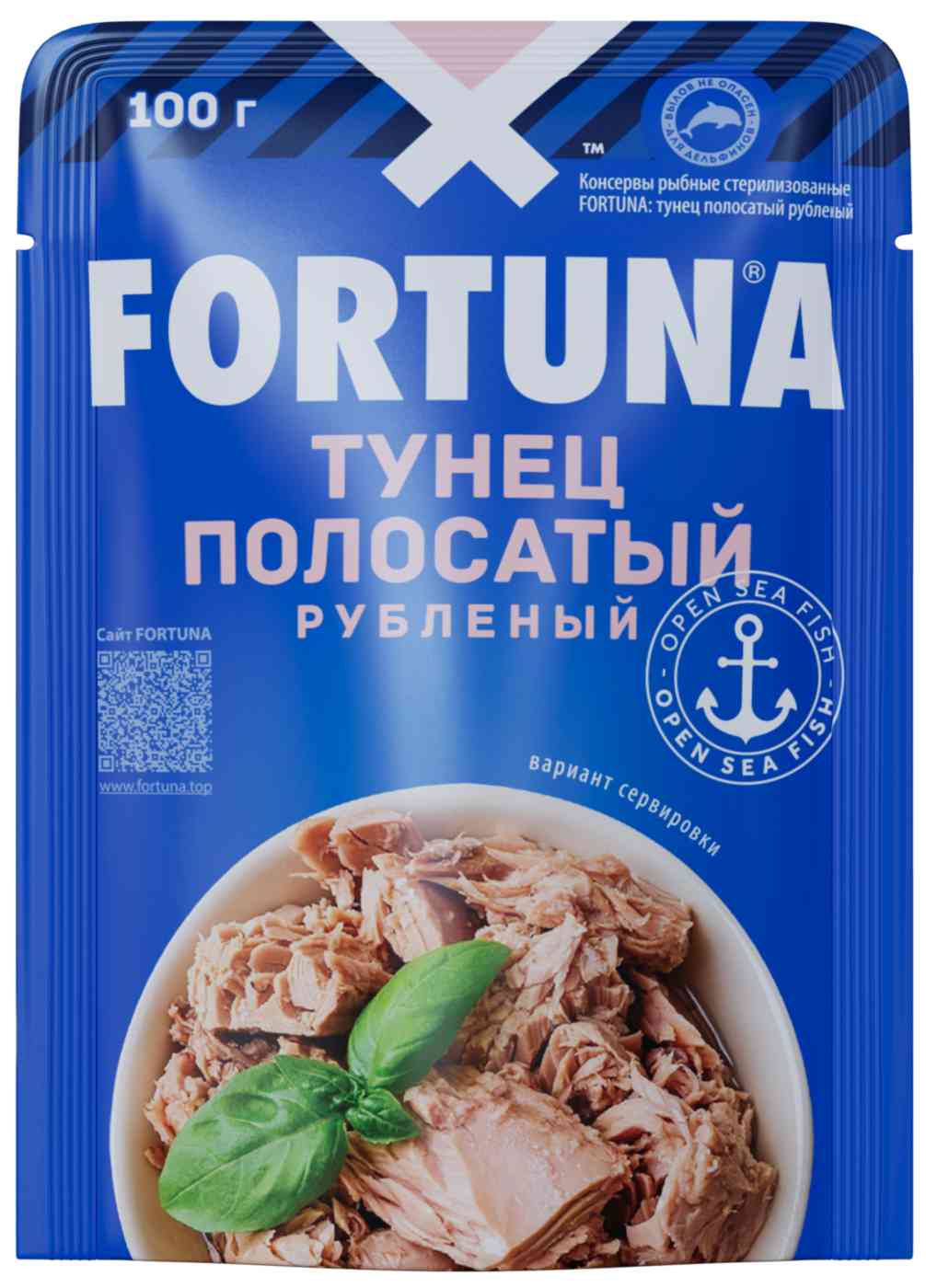 Тунец Fortuna полосатый рубленый