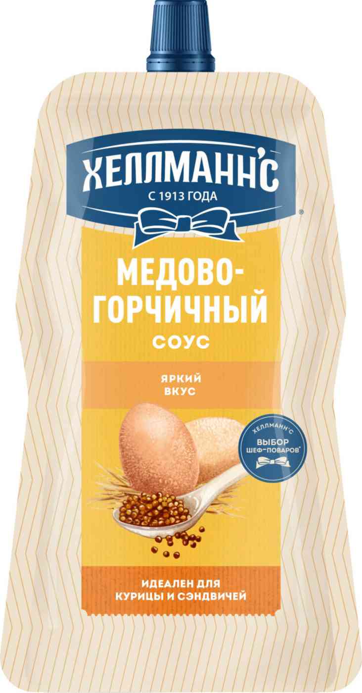 Cоус на основе растительных масел Хеллманн'с Медово-горчичный