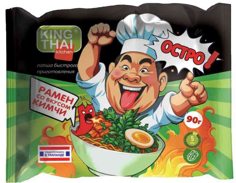 Лапша King Thai Kitchen Рамен со вкусом Кимчи