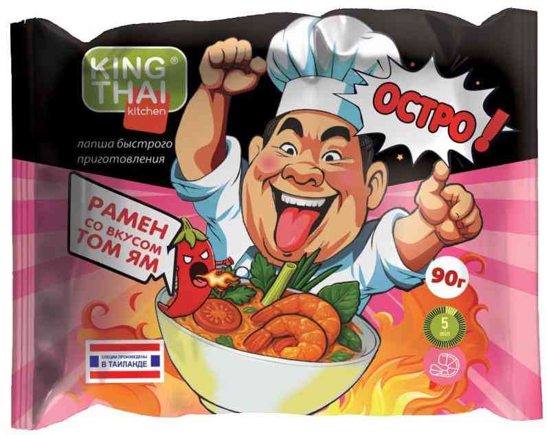 Лапша King Thai Рамен со вкусом Том Ям
