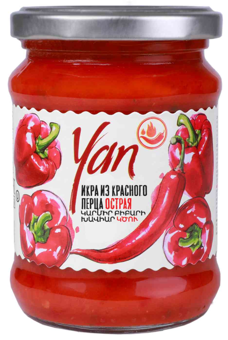Икра из красного перца острая Yan
