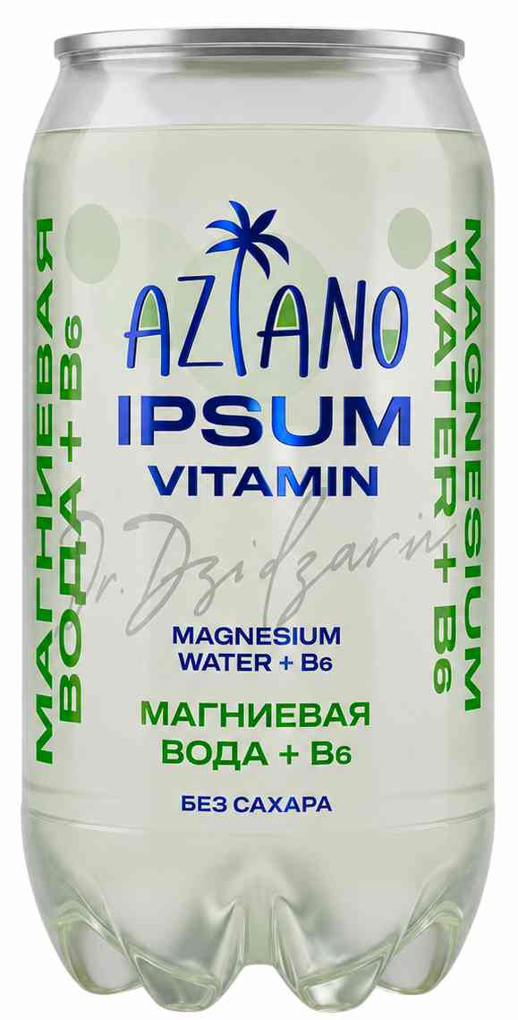 Напиток Aziano Ipsum Vitamin Magnesium Water с цитрусовым вкусом