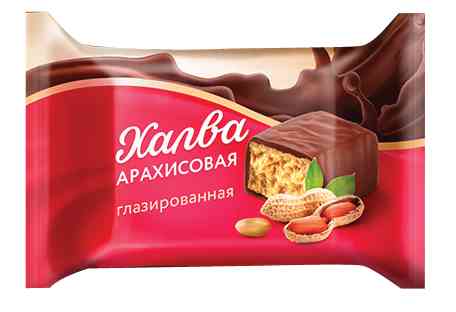 Халва Азовская кондитерская фабрика арахисовая глазированная