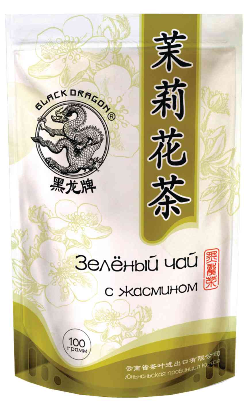 Чай зелёный Black Dragon с жасмином