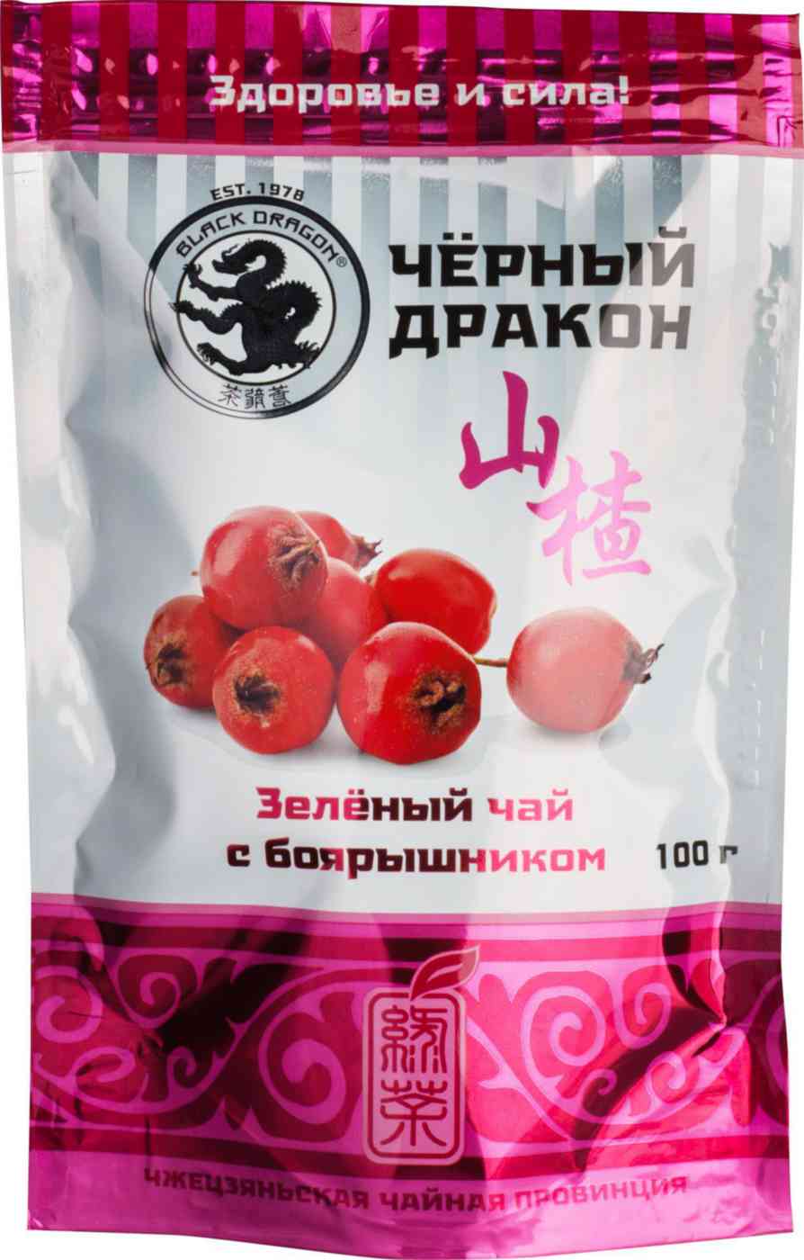 Чай зелёный Black Dragon с боярышником